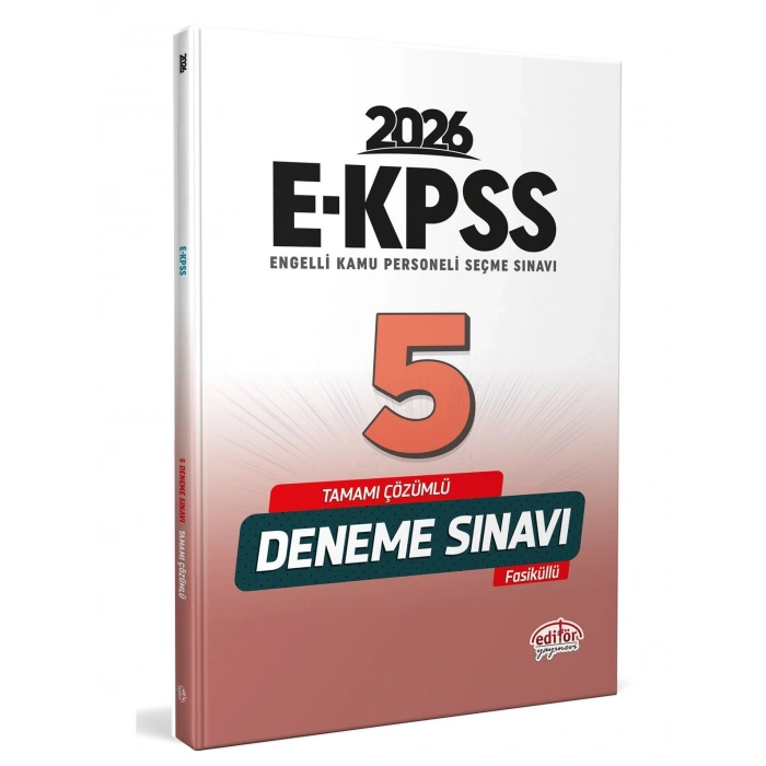 2026 E-KPSS Deneme 5 li Çözümlü-Editör Yayınları