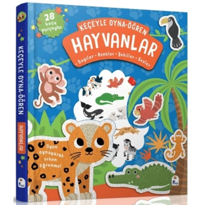 Keçeyle Oyna - Öğren Hayvanlar (Ciltli)-Alice Barker- İndigo Kitap