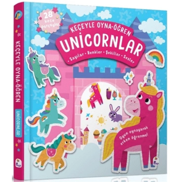 Keçeyle Oyna - Öğren Unicornlar (Ciltli)-Alice Barker- İndigo Kitap