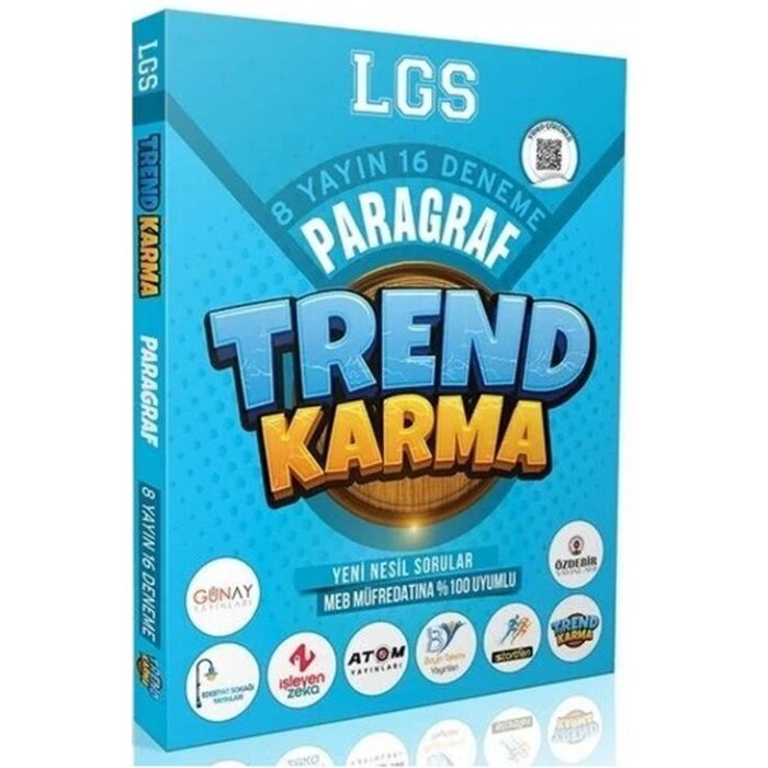 8. Sınıf LGS Paragraf 8 Yayın 16 Deneme-Trend Karma