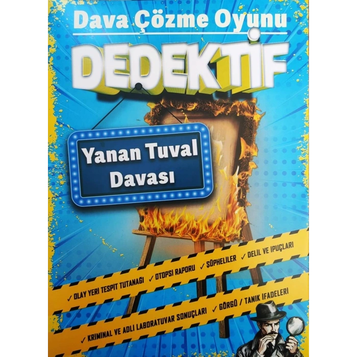 YANAN TUVAL DAVASI - DEDEKTİF ÇÖZME OYUNU - MT DEDEKTİFLİK