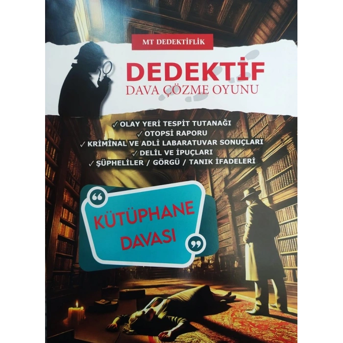 KÜTÜPHANE DAVASI - DEDEKTİF ÇÖZME OYUNU - MT DEDEKTİFLİK