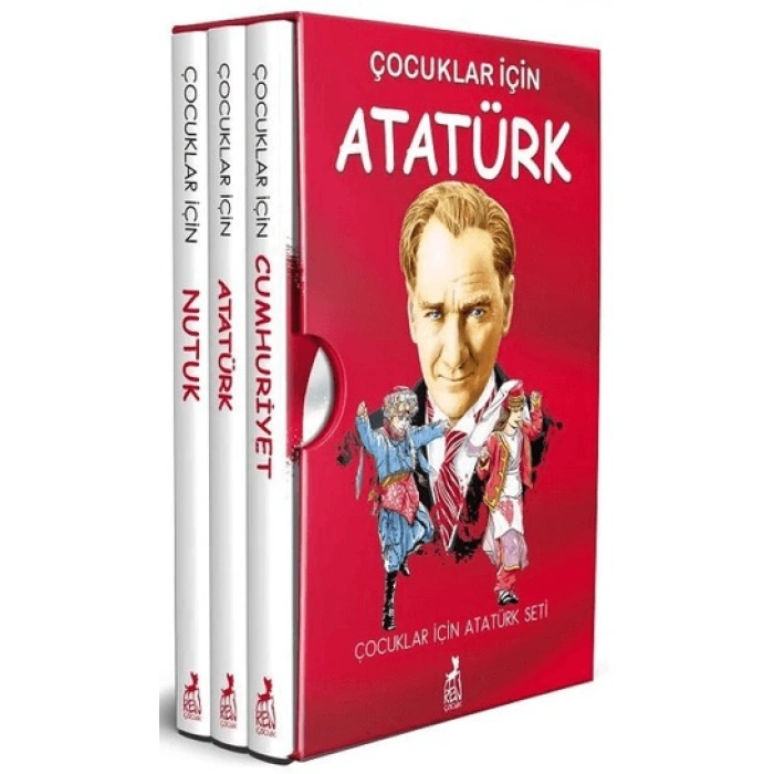 Çocuklar İçin Atatürk Seti (3 Kitap Takım) -Ren Kitap