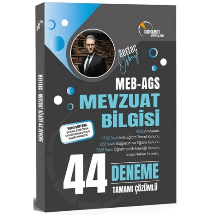 2026 MEB-AGS Mevzuat Bilgisi 44 Deneme-Doktrin Yayınları