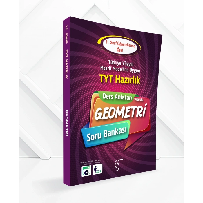 11.Sınıf TYT Hazırlık Ders Anlatan Geometri Soru Bankası-Karekök Yayınları