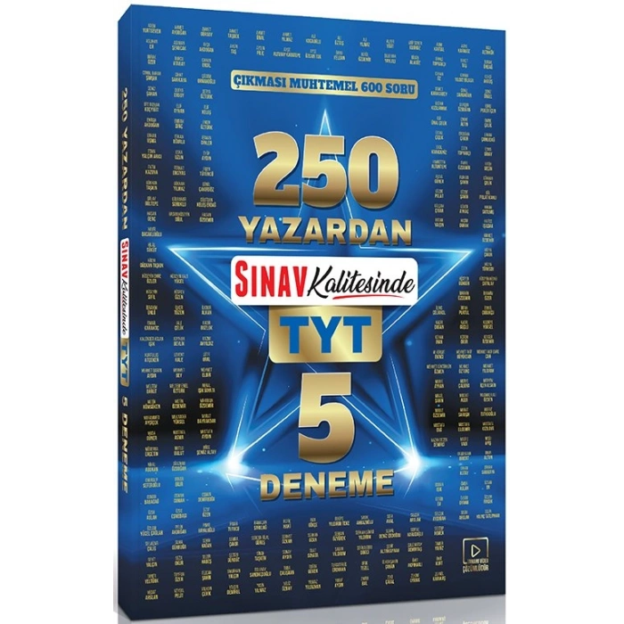 TYT 5 Deneme: 250 Yazardan Çıkması Muhtemel 600 Soru - Sınav Yayınları