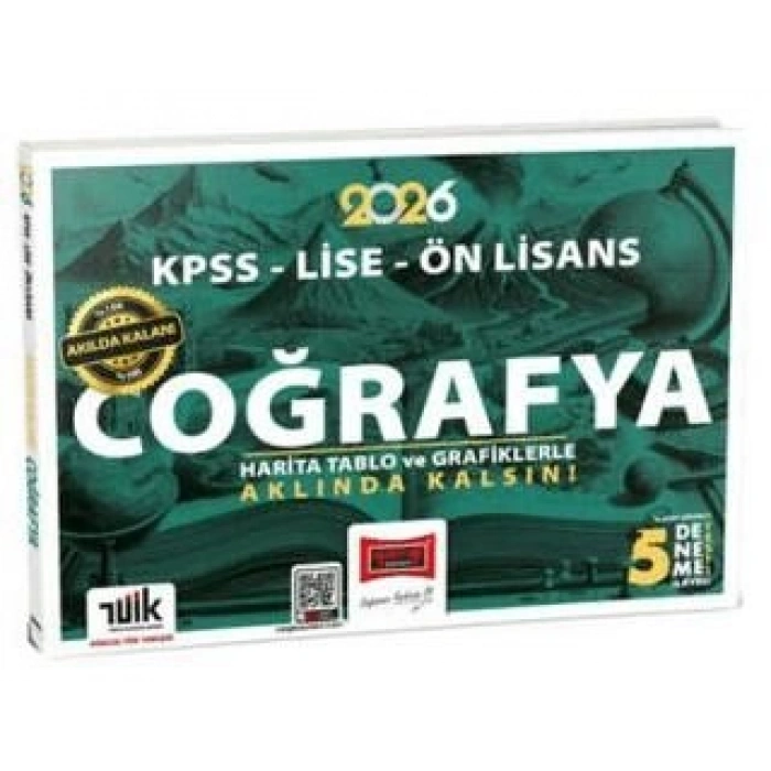 2026 KPSS Lise Önlisans Akılda Kalan Coğrafya -Yargı Yayınları