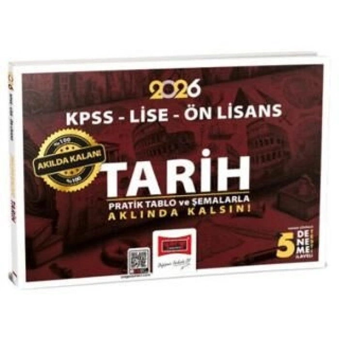 2026 KPSS Lise Önlisans Akılda Kalan Tarih -Yargı Yayınları