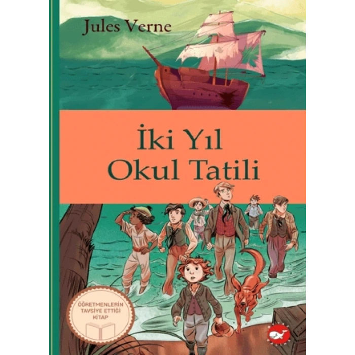 İki Yıl Okul Tatili-(Ciltli)-Jules Verne-Beyaz Balina