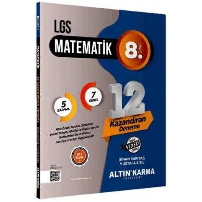 8.Sınıf LGS Matematik Sarmal Deneme -Altın Karma Yayınları