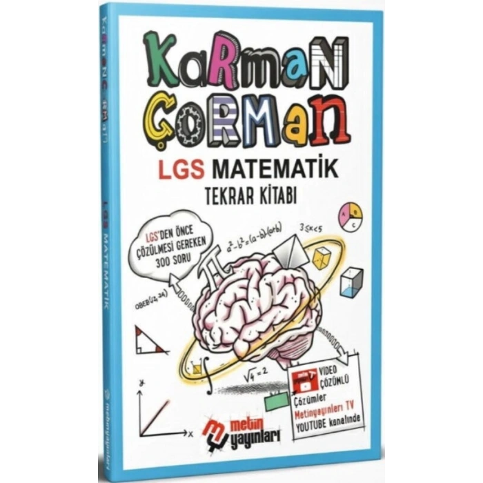 LGS Karman Çorman Matematik Tekrar Kitabı-Metin Yayınları