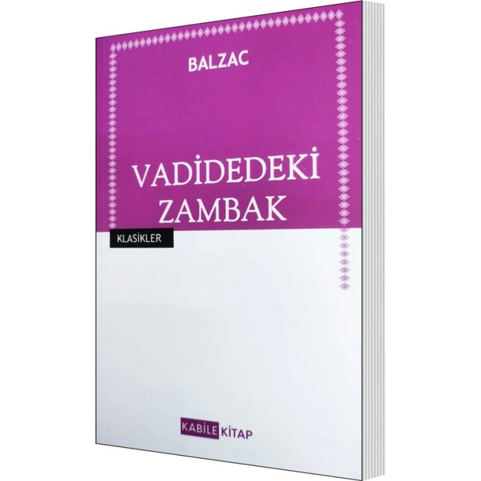 Vadideki Zambak - Balzac - Kabile Yayınları