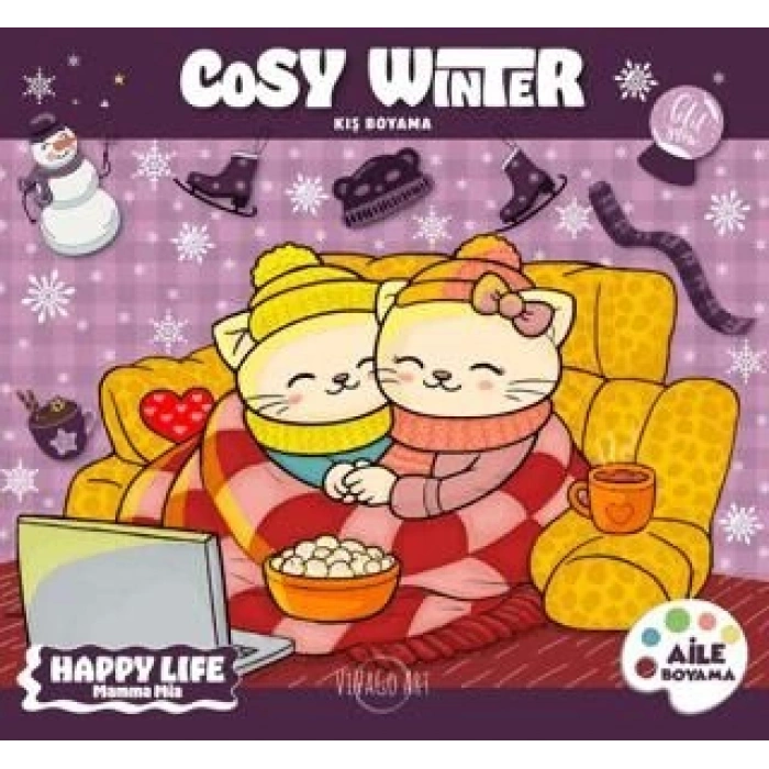 Cosy Winter - Kış Boyama - Vivago Art (Dokuz)