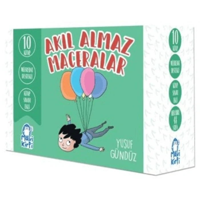 Akıl Almaz Maceralar - 4. Sınıf Hikaye Seti (10 Kitap)Yusuf Gündüz-Mavi Kirpi