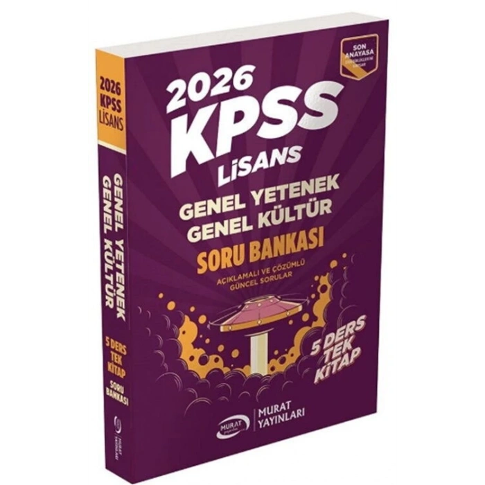 2026 KPSS Lisans Soru Bankası-Murat Yayınları