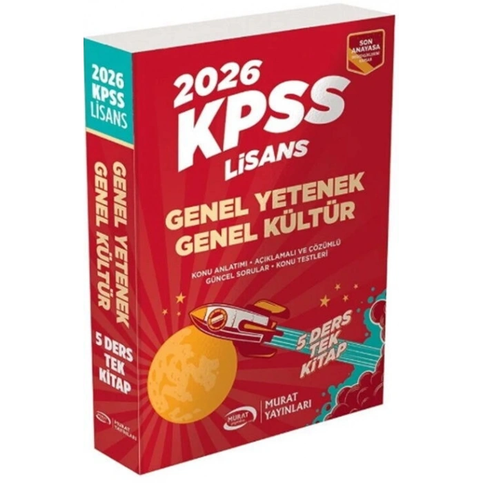 2026- KPSS Lisans Konu Anlatımlı Tek Kitap-Murat Yayınları