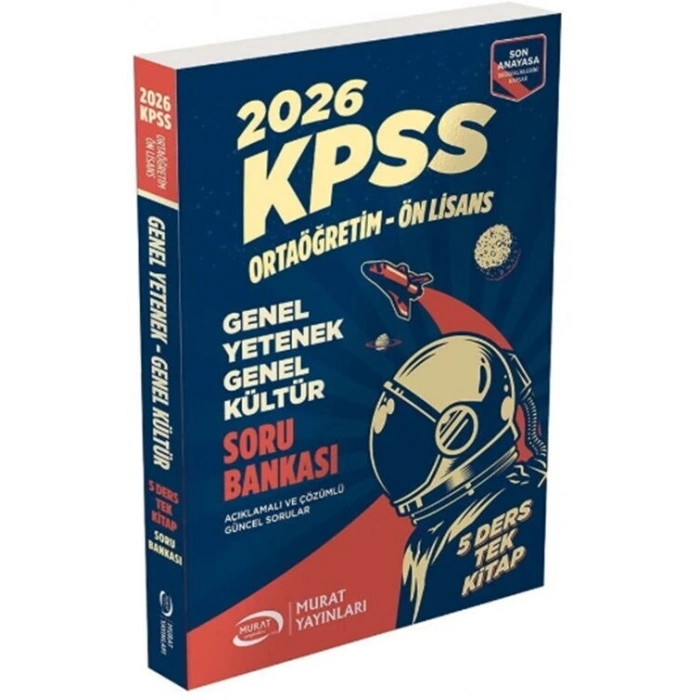 2026 KPSS Lise Ortaöğretim Ön Lisans Soru Bankası-Murat Yayınları