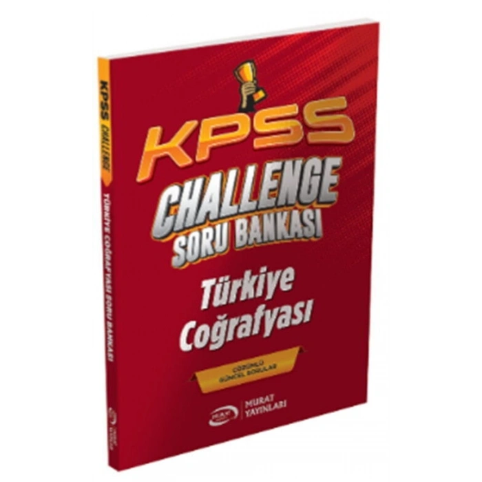 KPSS Türkiye Coğrafyası CHALLENGE Soru Bankası-Murat Yayınları