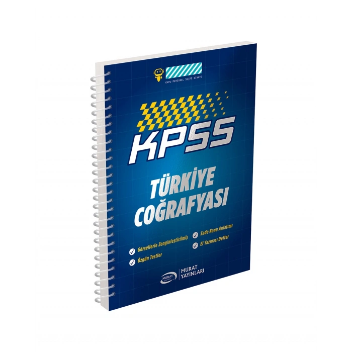 KPSS Türkiye Coğrafyası Defteri-Murat Yayınları