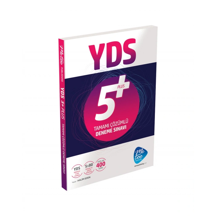 YDS 5 Plus Tamamı Çözümlü Deneme Sınavı-Me Too Publishing