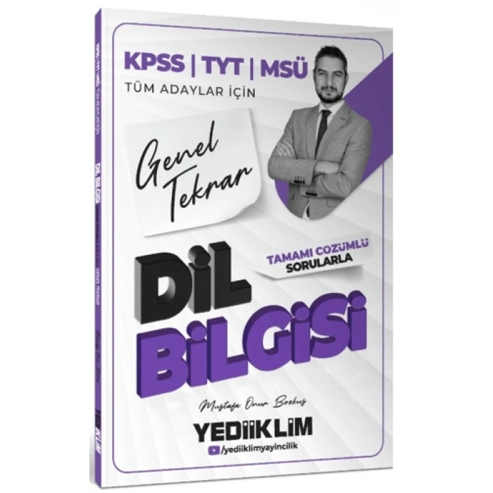 2026 Tüm Adaylar Dil Bilgisi Soru Tekrar-Yediiklim Yayınları