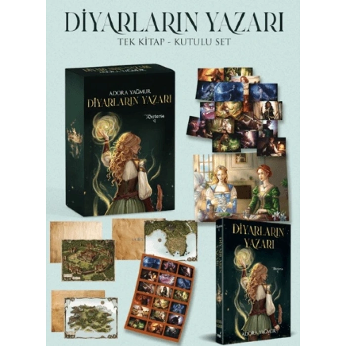 Diyarların Yazarı-(Ciltli Kutulu)-Adora Yağmur-İndigo Kitap