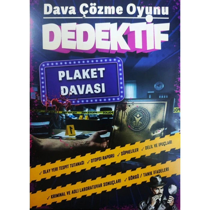 PLAKET DAVASI - DEDEKTİF ÇÖZME OYUNU - MT DEDEKTİFLİK