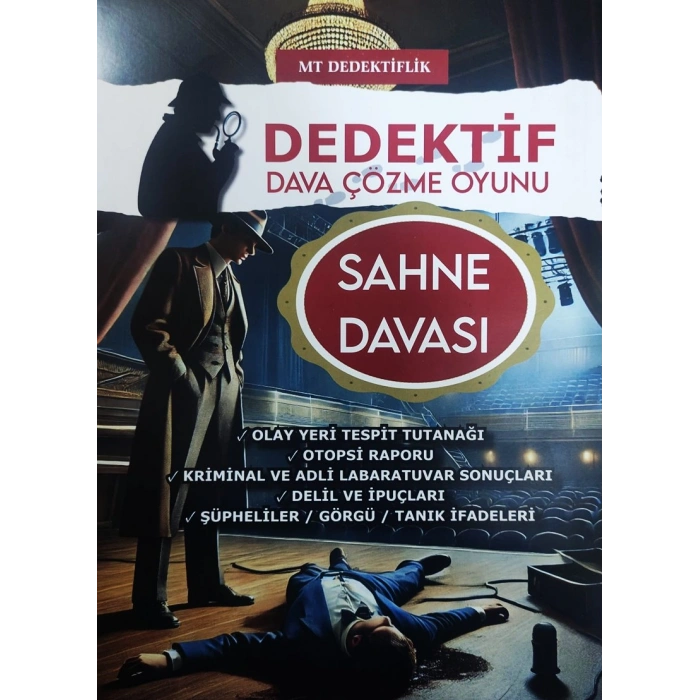 SAHNE DAVASI - DEDEKTİF ÇÖZME OYUNU - MT DEDEKTİFLİK