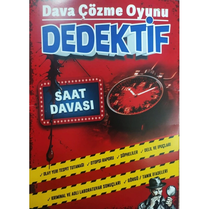 SAAT DAVASI - DEDEKTİF ÇÖZME OYUNU - MT DEDEKTİFLİK