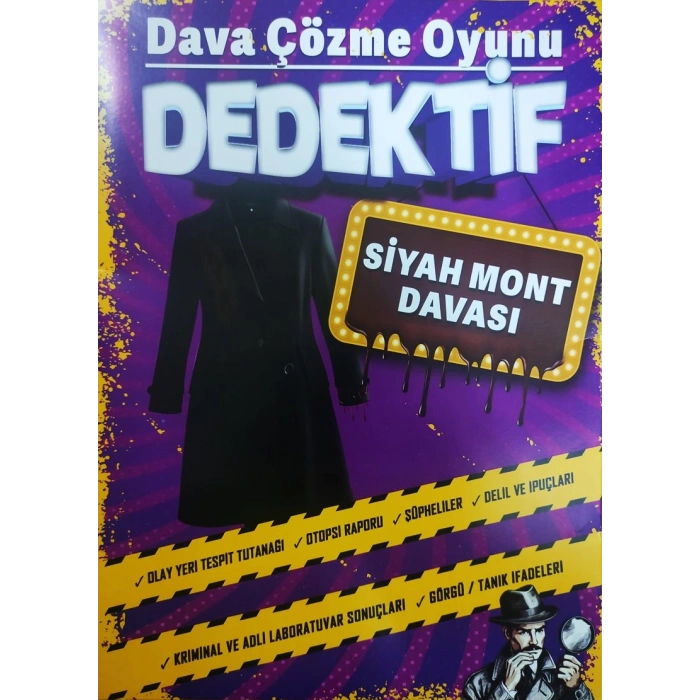 SİYAH MONT DAVASI - DEDEKTİF ÇÖZME OYUNU - MT DEDEKTİFLİK
