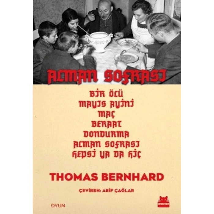 Alman Sofrası-Thomas Bernhard -Kırmızıkedi Yayınevi