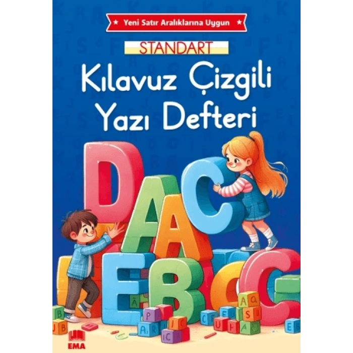 Standart Renkli Çizgili - Güzel Yazı Defteri KILAVUZ ÇİZGİLİ - A4 - Ema Yayınları