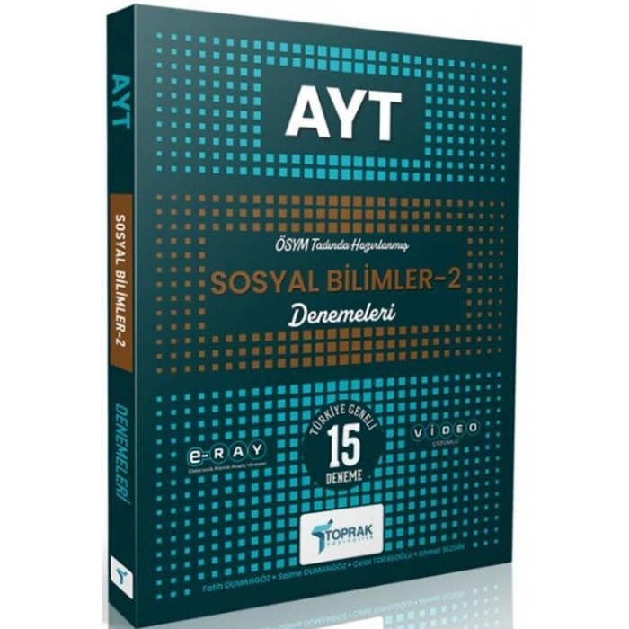 AYT Sosyal Bilimler-2  15 Deneme - Toprak Yayınları