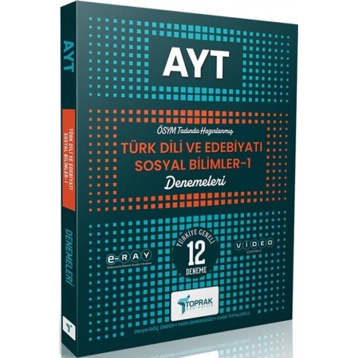 AYT Edebiyat Sosyal Bilimler-1 12 Deneme - Toprak Yayınları