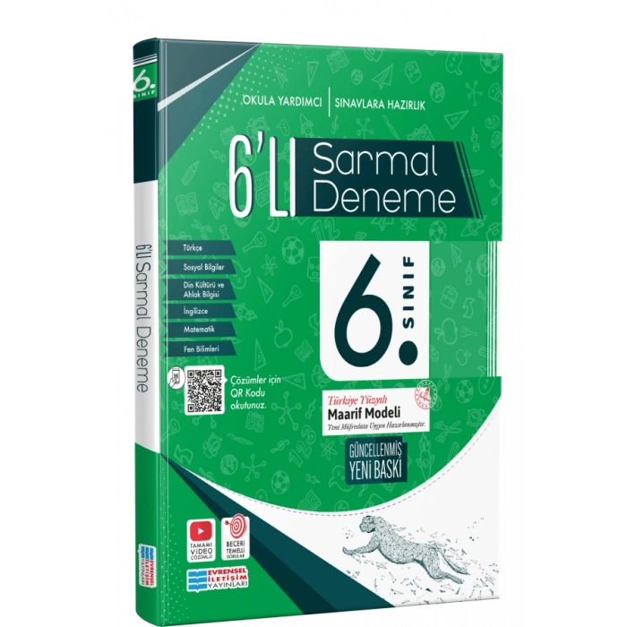 6.Sınıf Deneme Sınavı 6lı Sarmal - Evrensel İletişim Yayınları