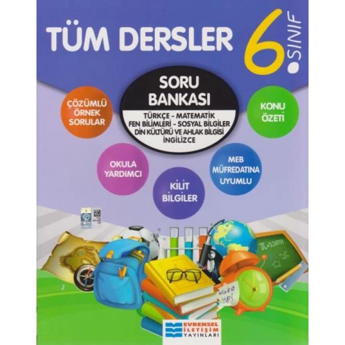 6.Sınıf Tüm Dersler Soru Bankası - Evrensel İletişim Yayınları