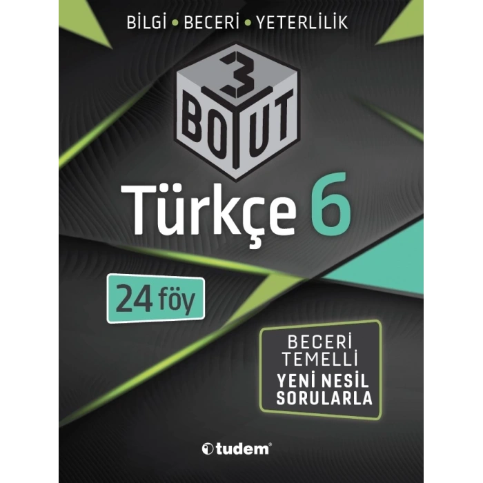 6.Sınıf Türkçe 3 Boyut 24 Föy - Tudem Yayınları