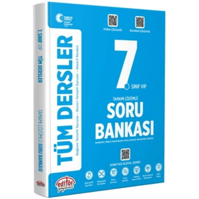 7. Sınıf Tüm Dersler Soru Bankası-Kolektif-Editör Yayınevi
