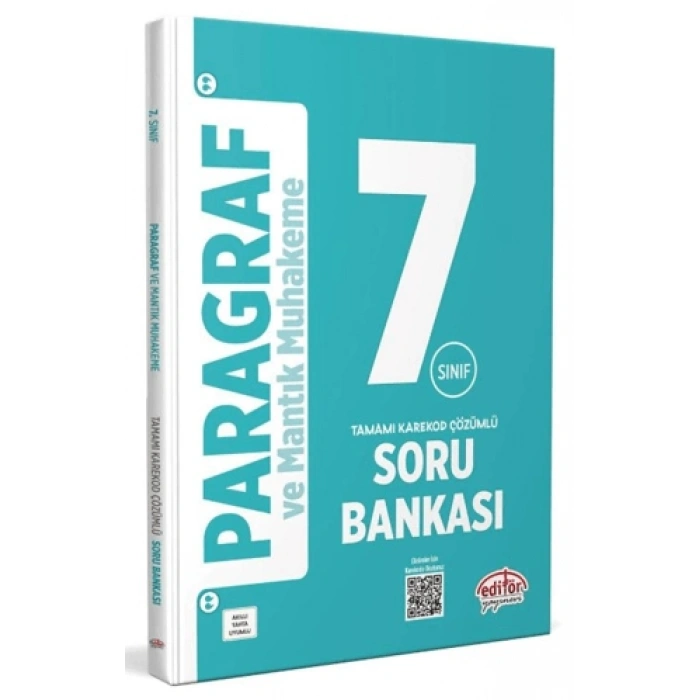 7.Sınıf Paragraf ve Mantık Muhakeme Soru Bankası - Editör Yayınları