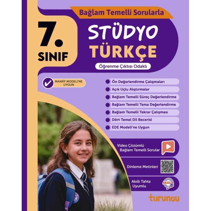 7.Sınıf Türkçe Stüdyo Bağlam Temelli Sorularla - Tudem Yayınları