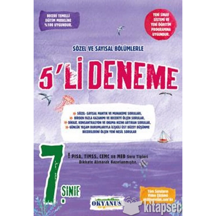 7.Sınıf 5li Deneme - Okyanus Yayınları