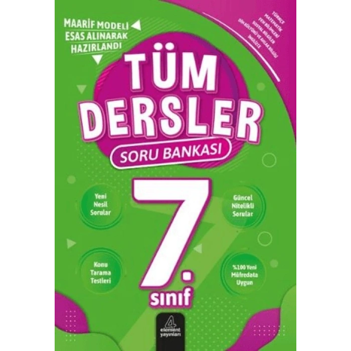 7.Sınıf Tüm Dersler Soru Bankası - Element Yayınları