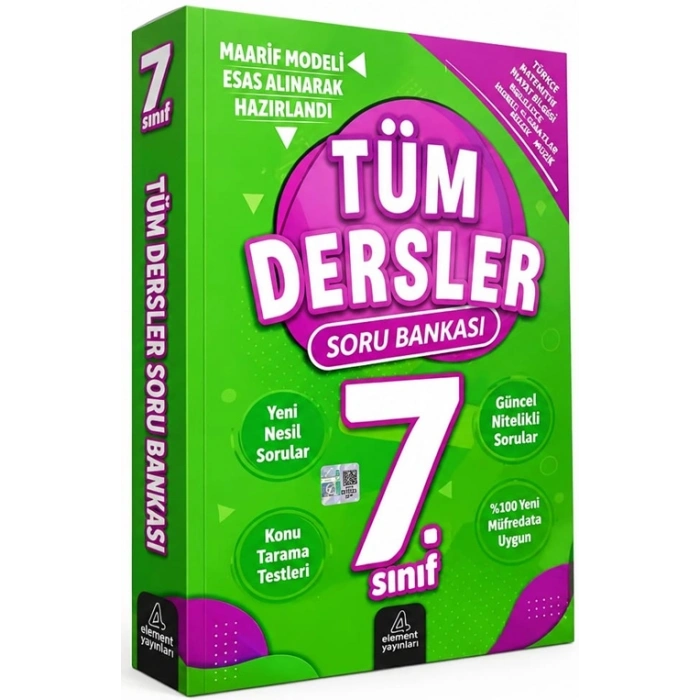 7.Sınıf Tüm Dersler Soru Bankası - Element Yayınları