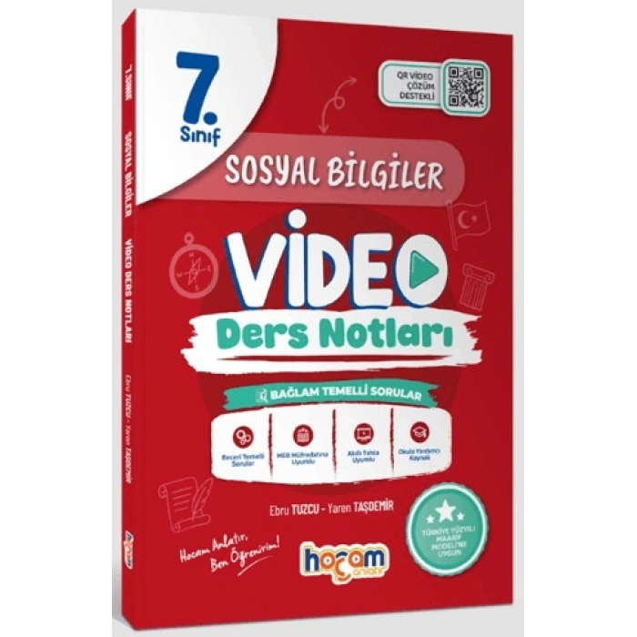 7.Sınıf Sosyal Bilgiler Video Ders Notları (Maarif Model)-Ebru Tuzcu-Yaren Taşdemir-Hocam Anlatır Yayınları