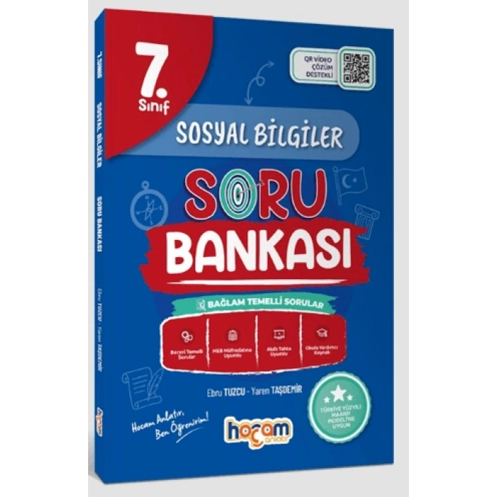 7.Sınıf Sosyal Bilgiler Soru Bankası (Maarif Model)-Ebru Tuzcu-Yaren Taşdemir-Hocam Anlatır Yayınları
