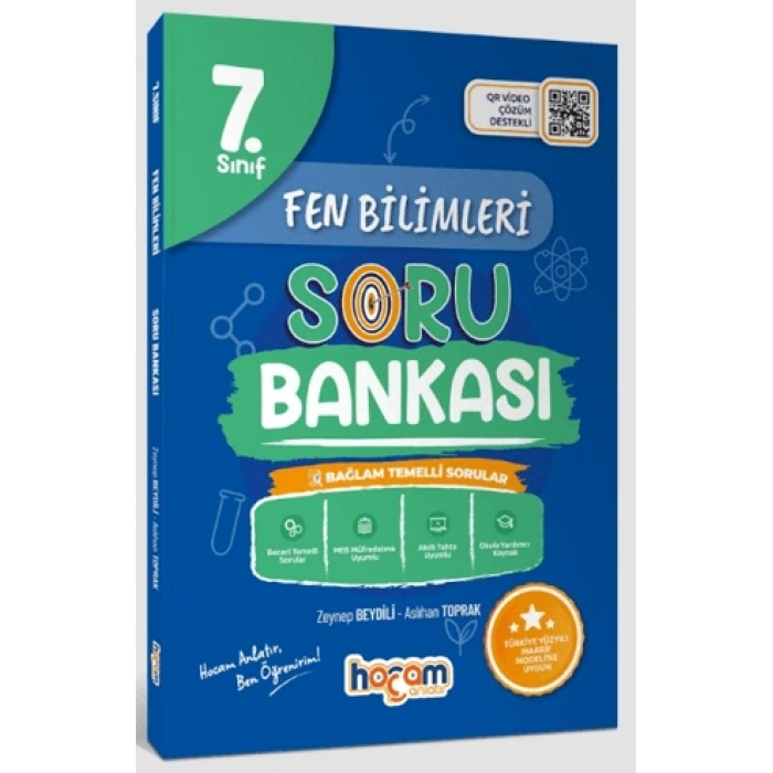 7.Sınıf Fen Bilimleri Soru Bankası (Maarif Model)-Zeynep Beydili-Aslıhan Toprak-Hocam Anlatır Yayınları