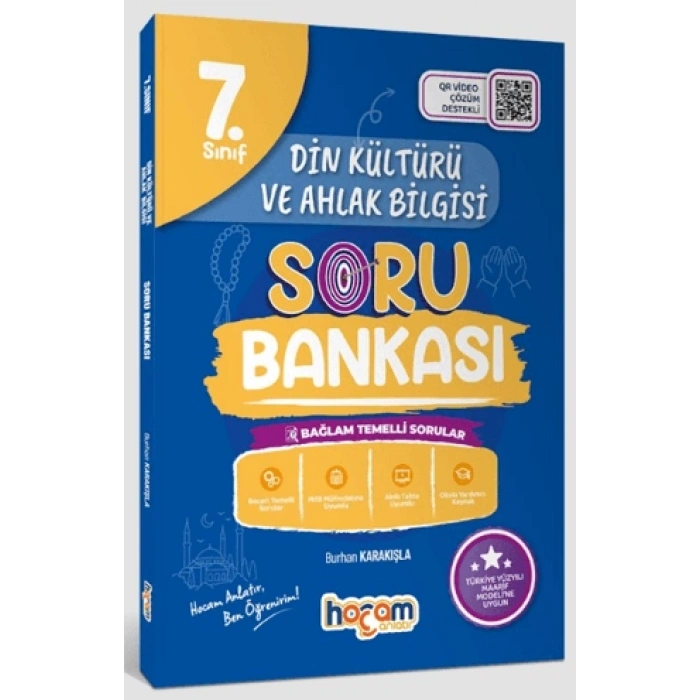 7.Sınıf Din Kültürü Ahlak Bilgisi Soru Bankası (Maarif Model) -Burhan Karakışla -Hocam Anlatır Yayınları