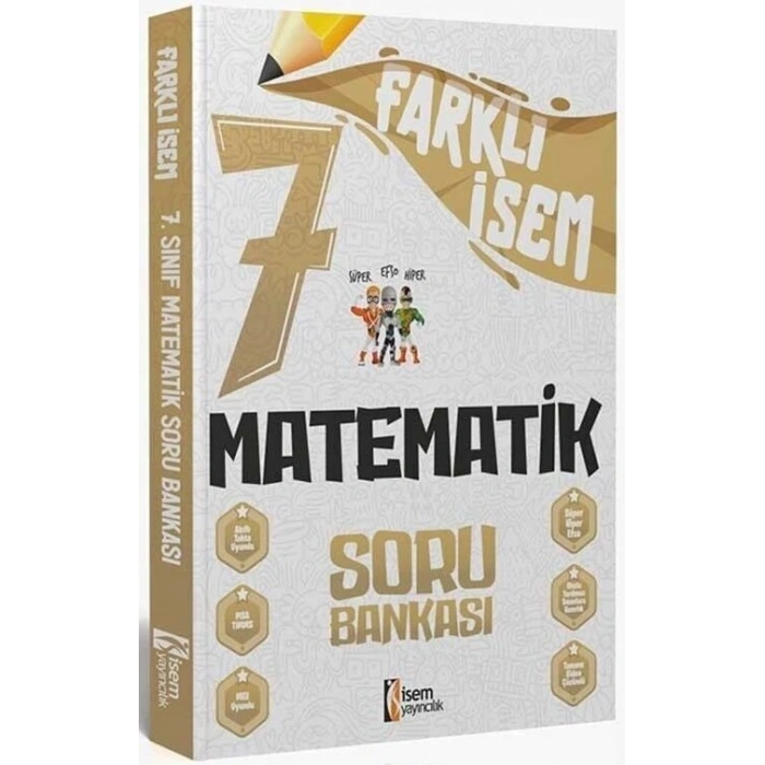 7. Sınıf Farklı İsem Matematik Soru Bankası - İsem Yayınları