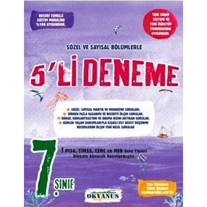 7.Sınıf 5li Deneme - Okyanus Yayınları