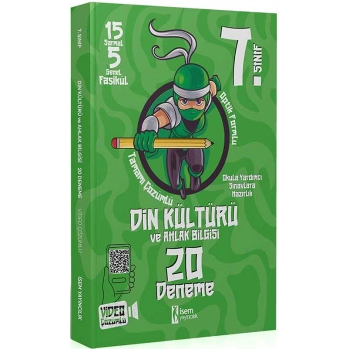 7.Sınıf Din Kültürü 20 Deneme - İsem Yayınları